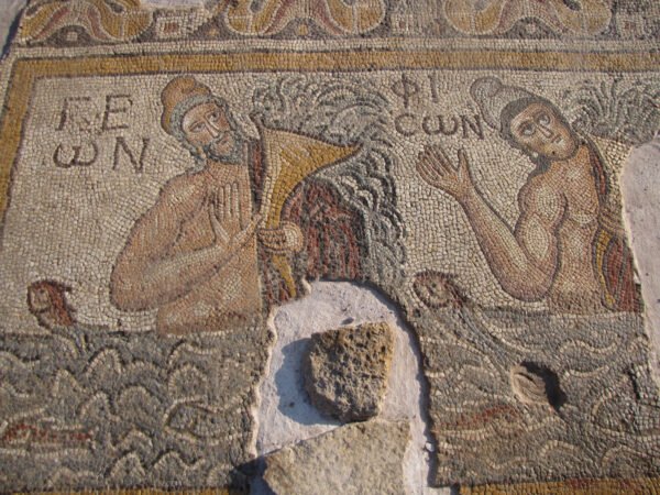 fison-ve-gion.jpg Hadrianoupolis Fison ve Gion Mozaik Tablosu